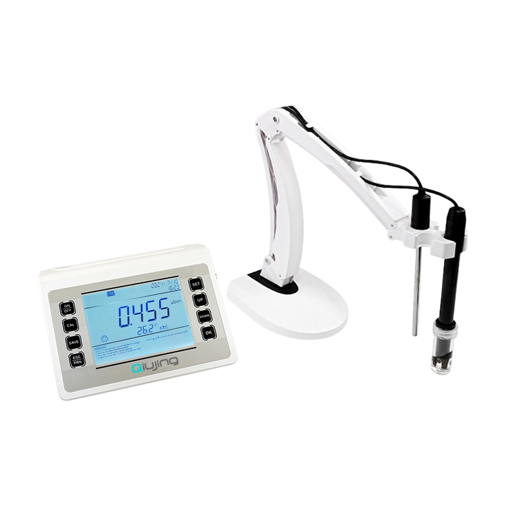 Qiujing Praktisk LED-skærm Indbygget masseopbevaring Trådløs Bluetooth-udskrivning Holdbart ledningsevnemåleinstrument P902